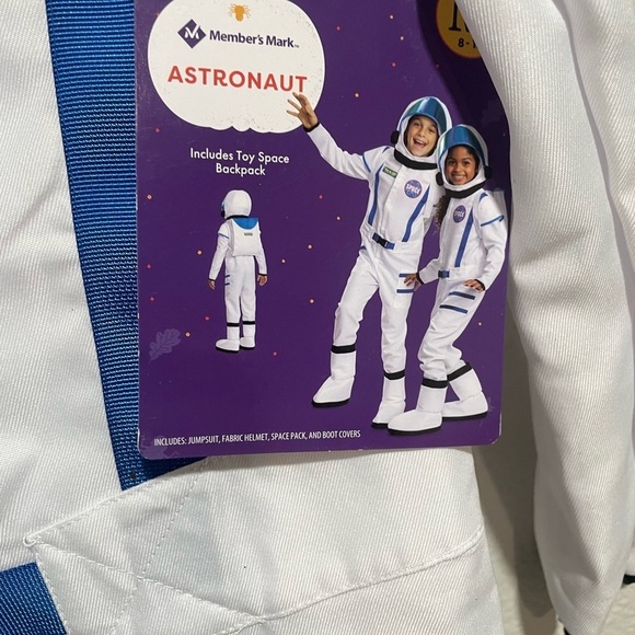 MEMBERS MARK kids Astronaut Halloween space costume with backpack -various - Picture 11 of 13